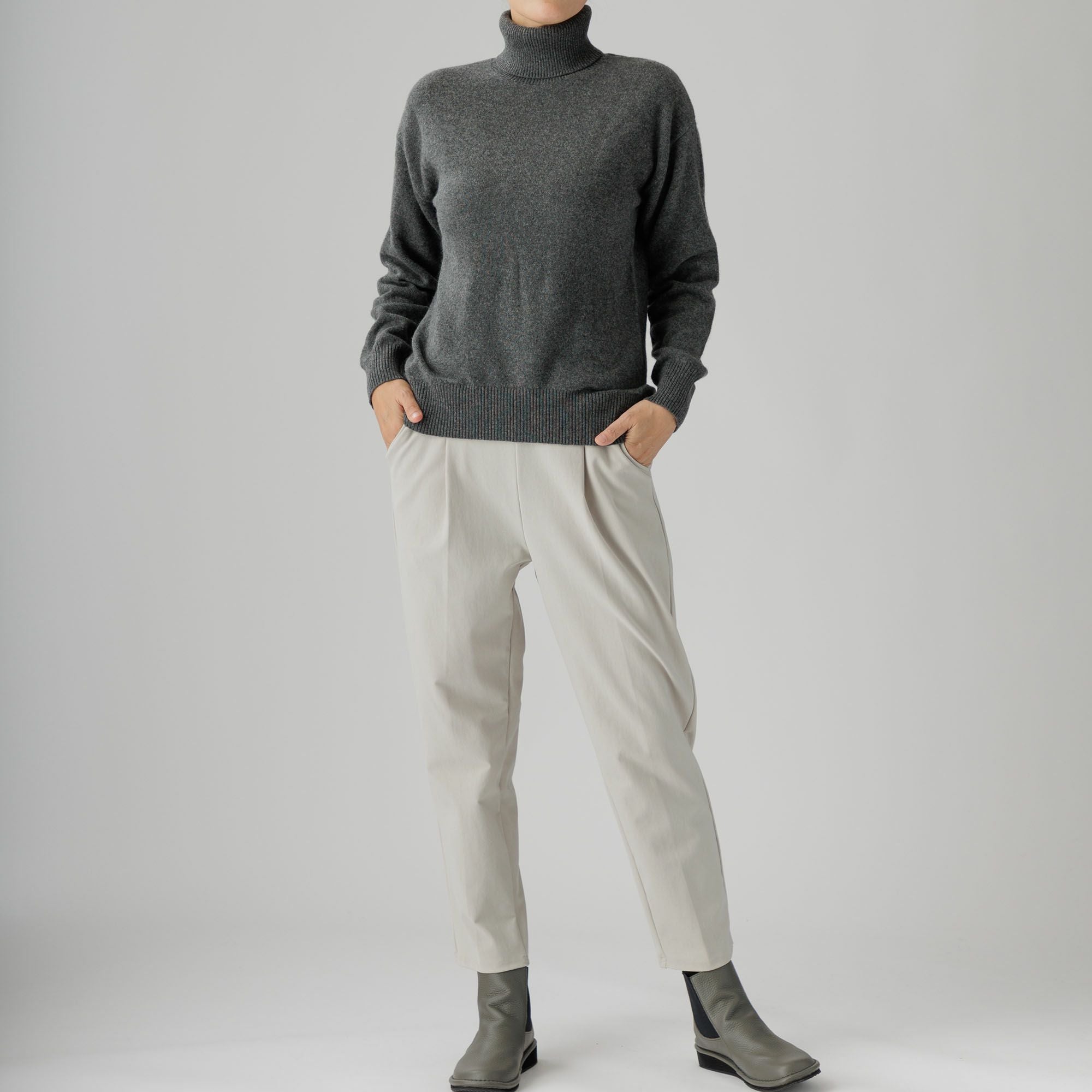archivio カシミヤ100％ハイネックニット カシミヤ100%ハイネックニット125-18 Series | かぐらやONLINE SHOP