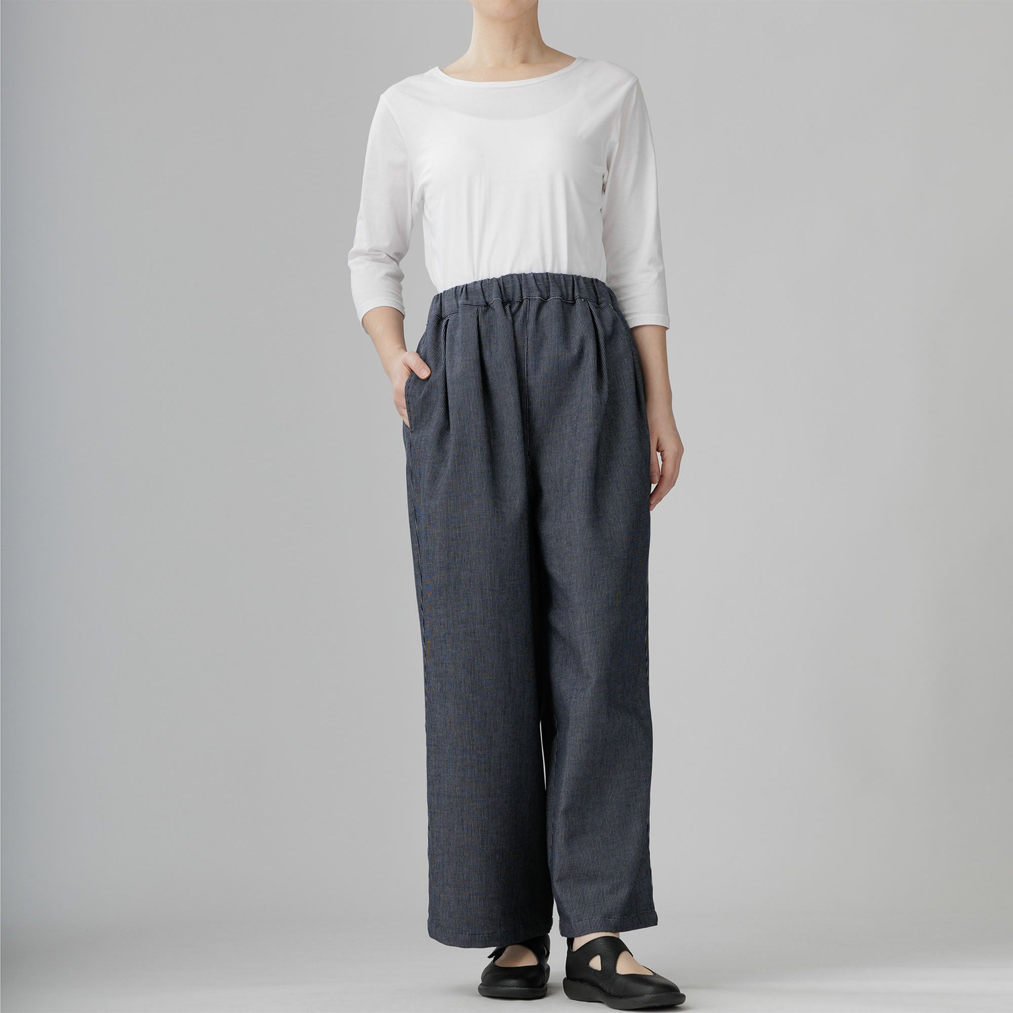 デニム風ワイドパンツ332-03 Series | かぐらやONLINE SHOP