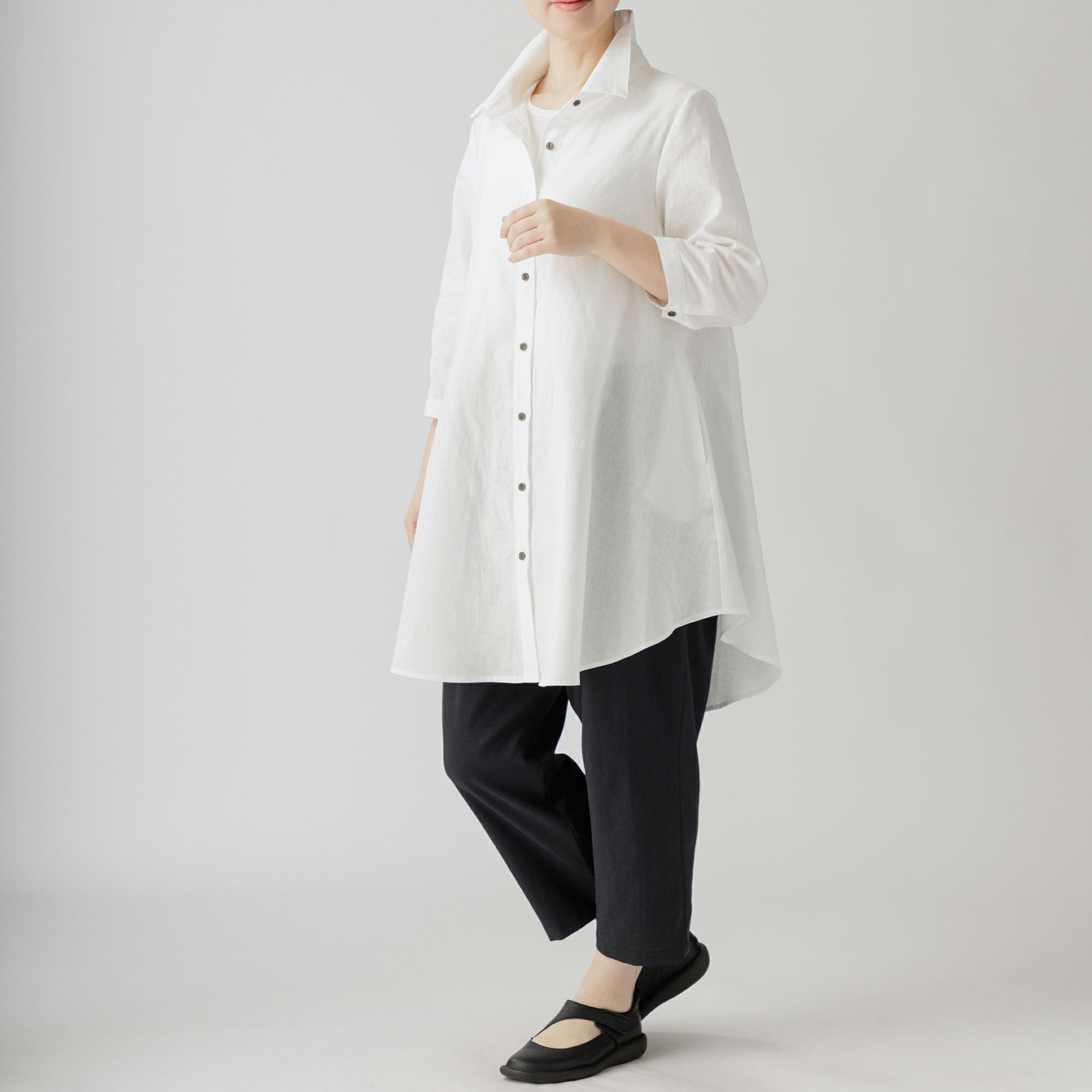 麻綿のロングブラウス 444-06 Series | かぐらやONLINE SHOP