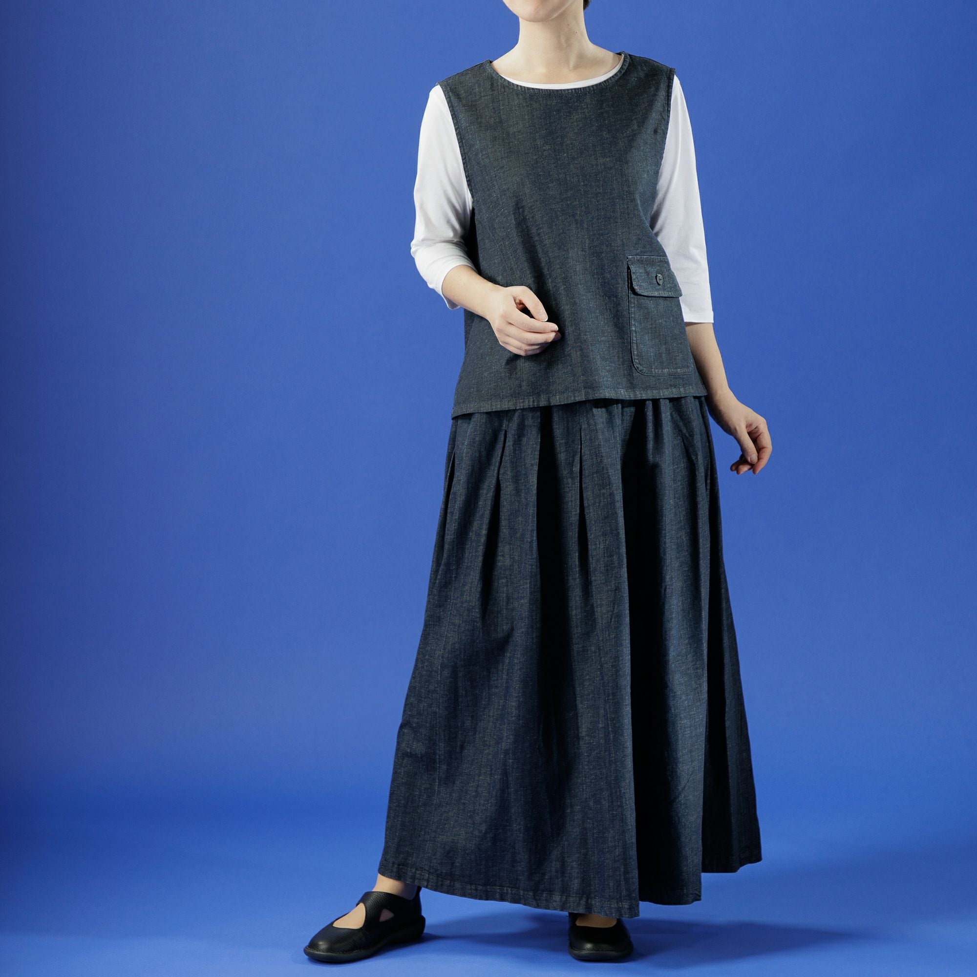 麻のボトルネックベスト386-01 Series | かぐらやONLINE SHOP