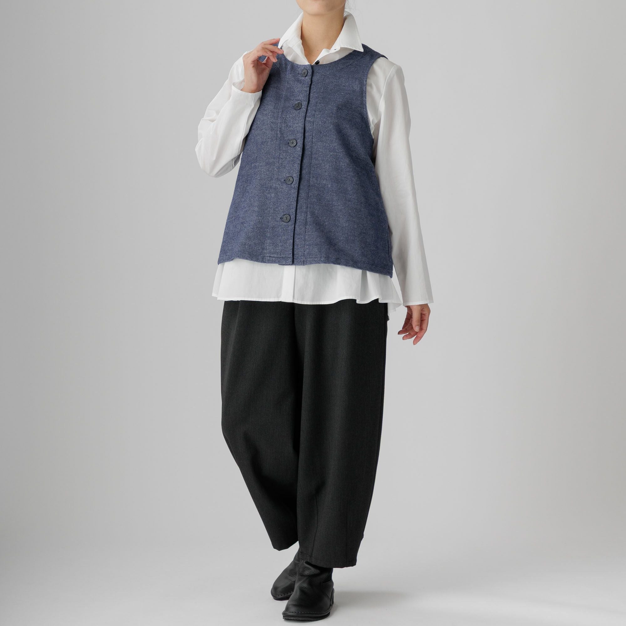 ヤク混ソフトコットンベスト 406-03 Series | かぐらやONLINE SHOP