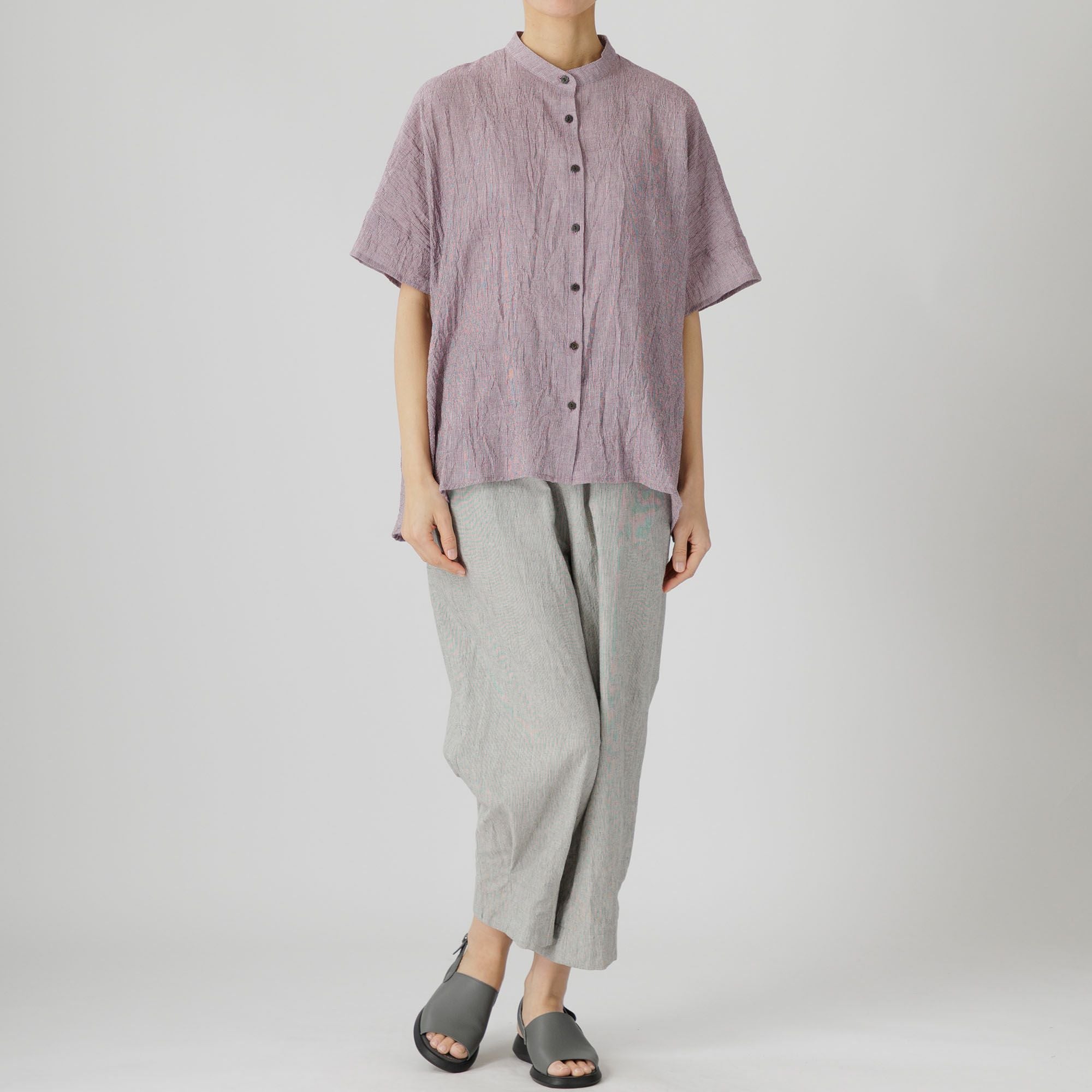 綿麻ワッシャーブラウス 554-06 Series | かぐらやONLINE SHOP