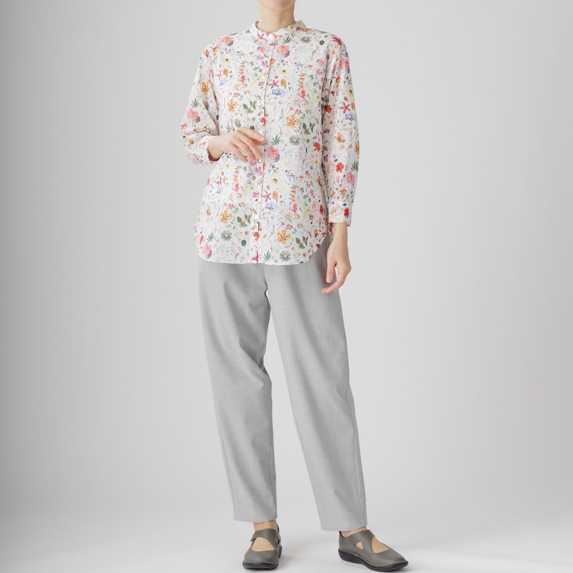 麻綿草花柄チュニック 657-03 Series | かぐらやONLINE SHOP