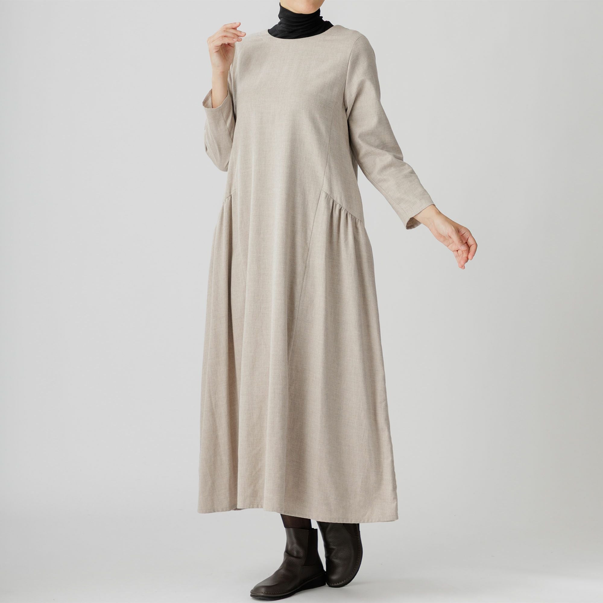 サ*ー様 【完売品】GRAPE 25AW アシンメトリーロングイヤーニットキャッ 5分袖ギャザーワンピース – BLUE BERRY JAM