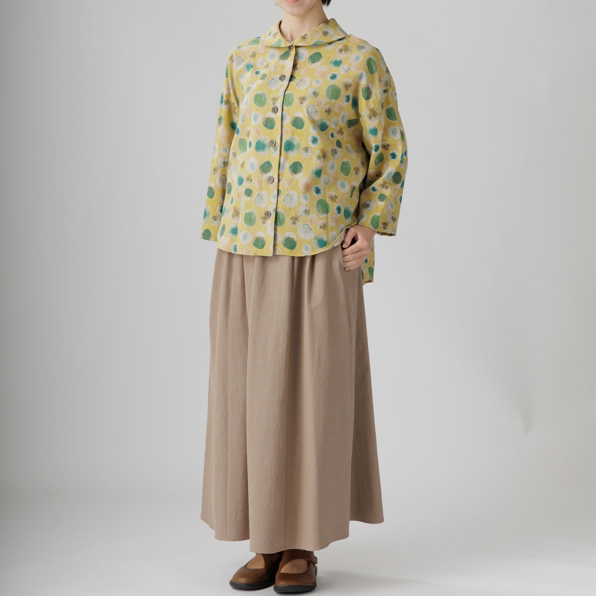 麻綿ラウンドカラーブラウス 644-10 Series | かぐらやONLINE SHOP