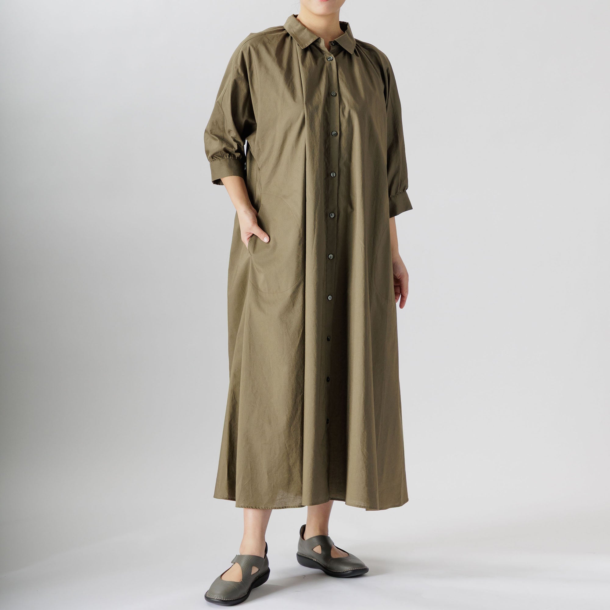綿100%前開きワンピース 643-07 Series | かぐらやONLINE SHOP