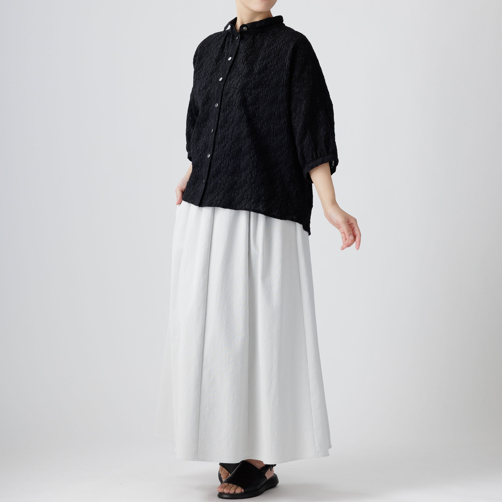 草花柄レースブラウス 654-07 Series | かぐらやONLINE SHOP