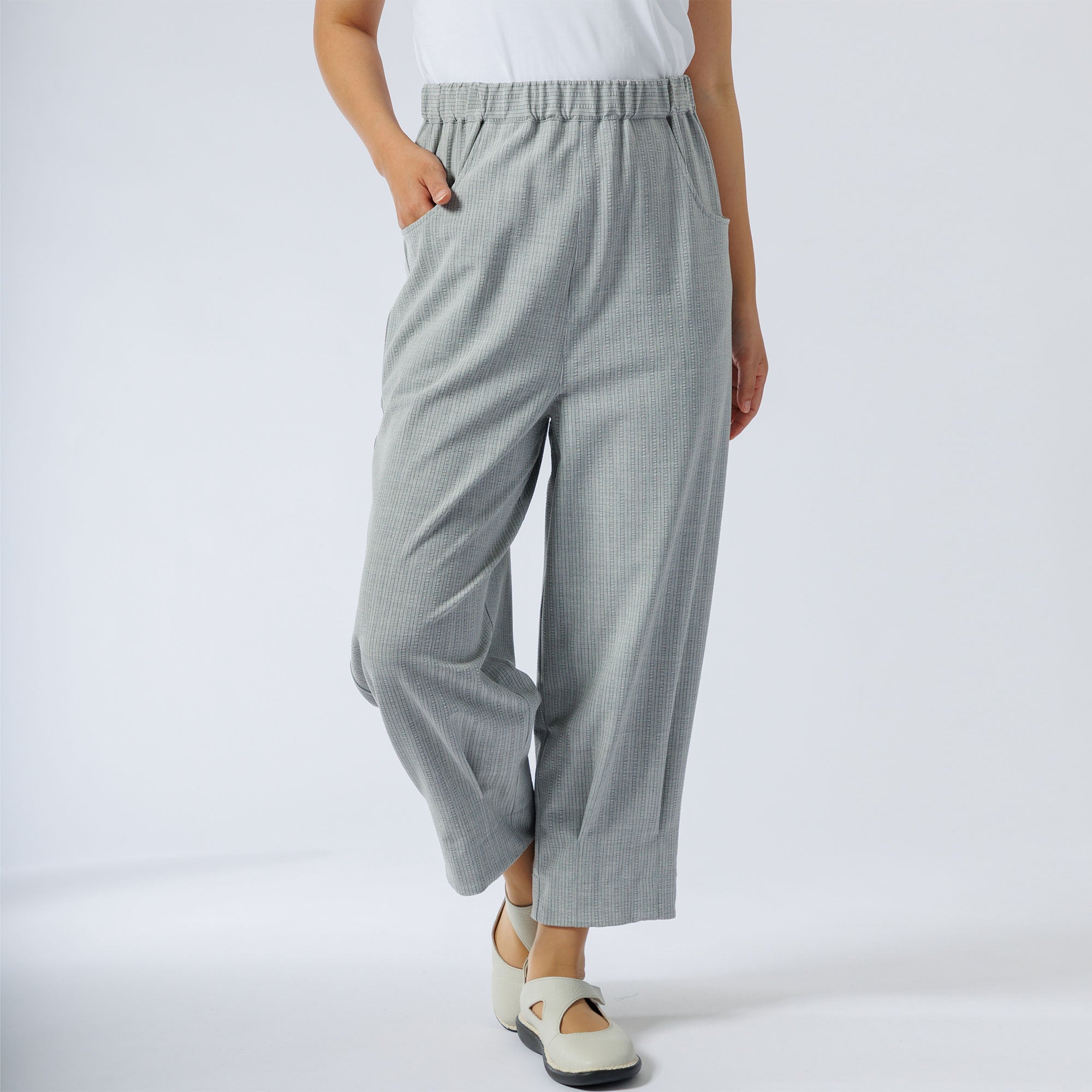裾タックストライプパンツ 652-05 Series | かぐらやONLINE SHOP