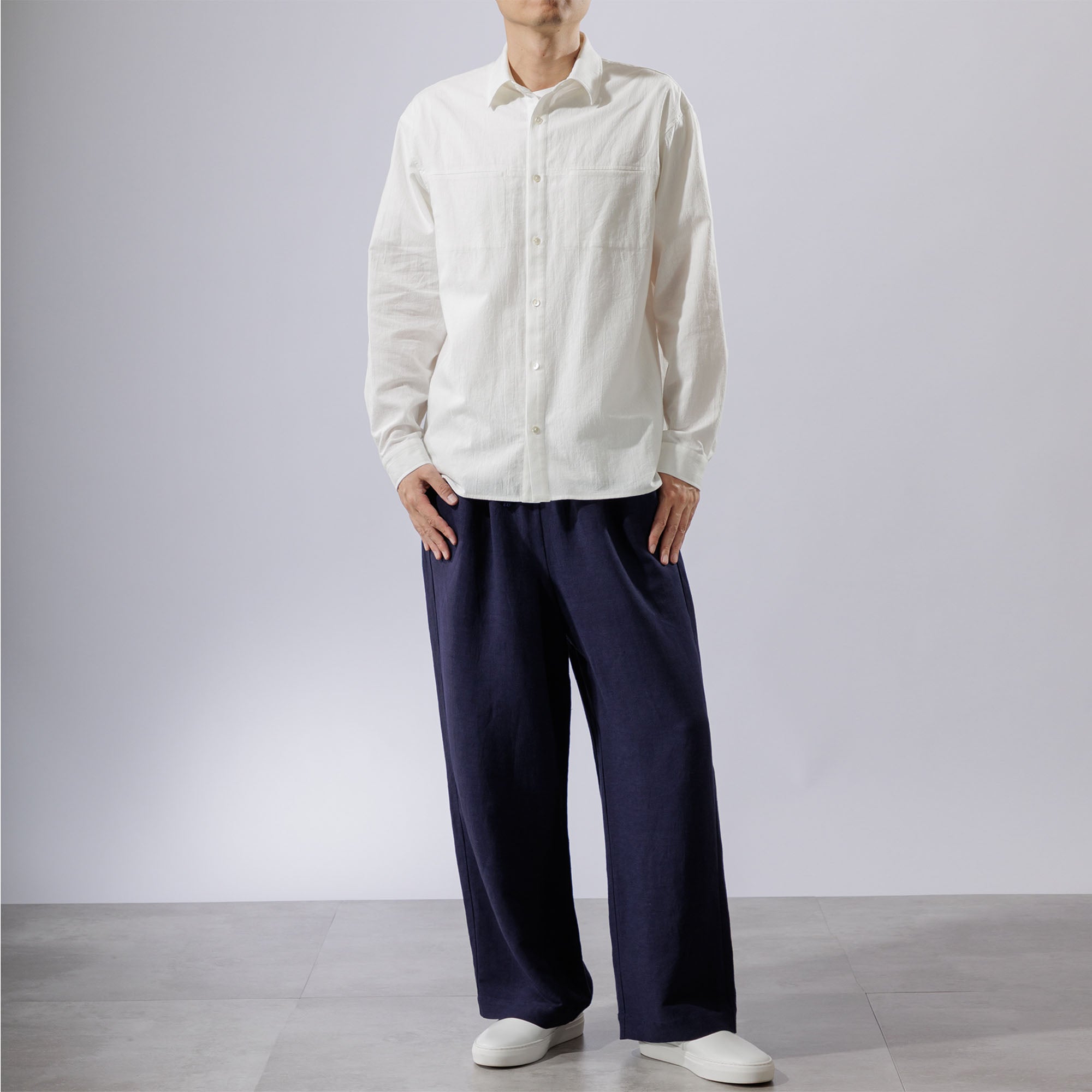 メンズ綿麻ナチュラルテイストシャツ 664-01 Series | かぐらやONLINE SHOP