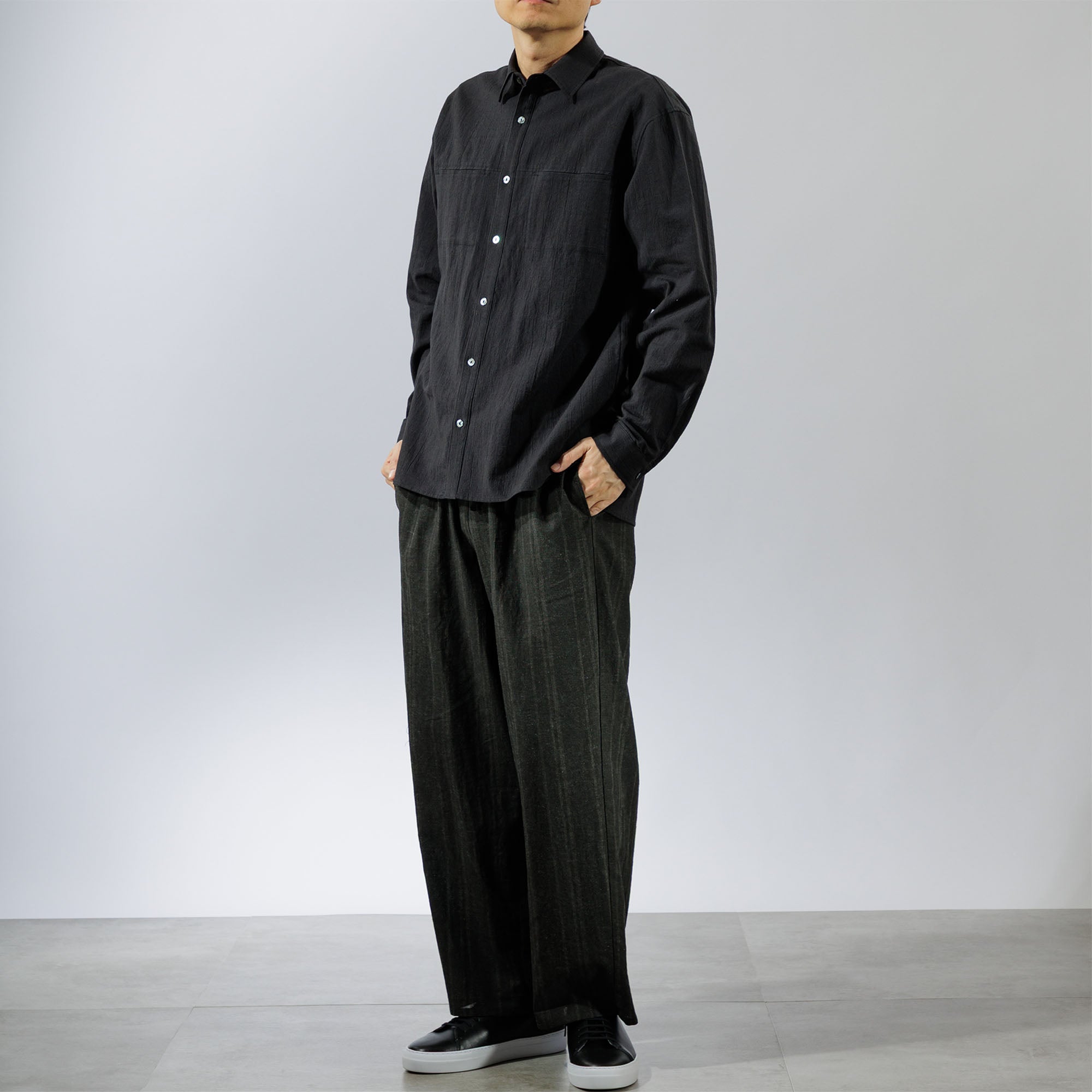 メンズ綿麻ナチュラルテイストシャツ 664-01 Series | かぐらやONLINE SHOP