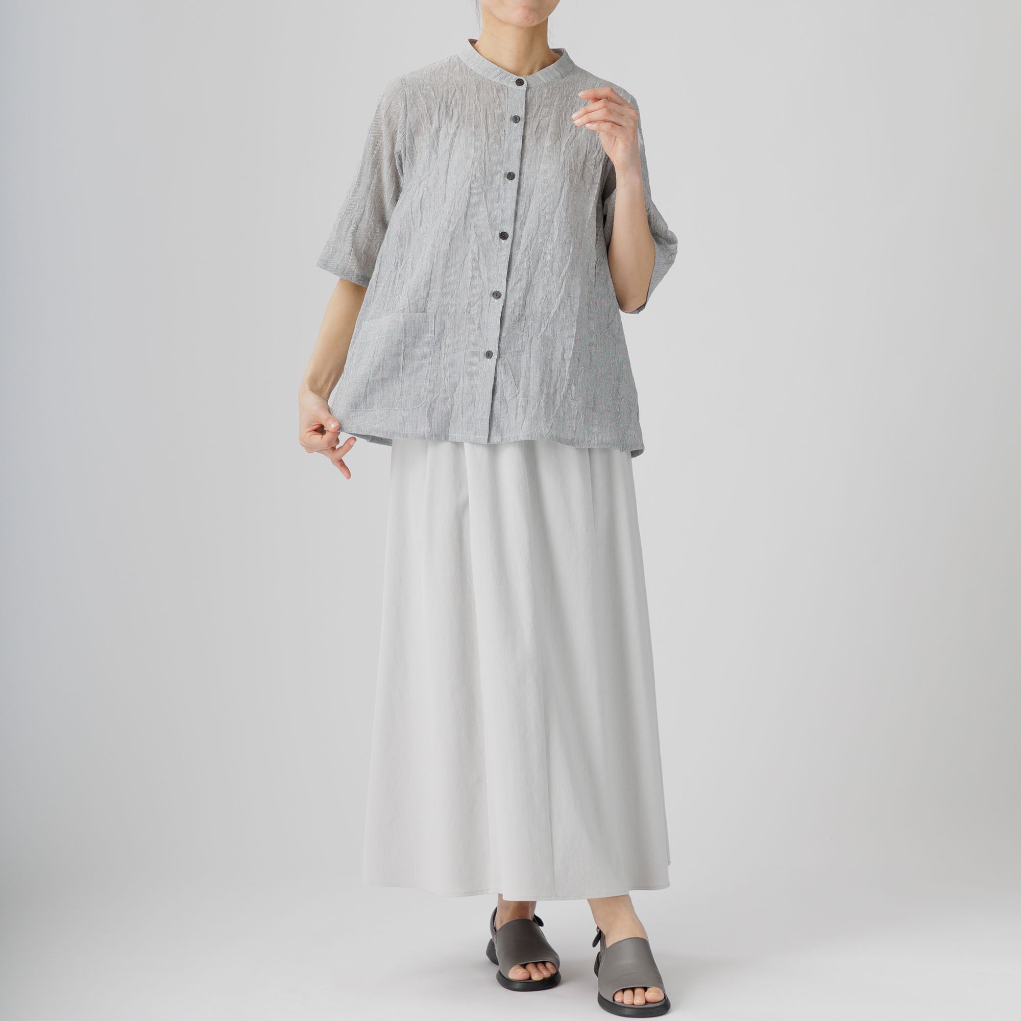 細ストライプブラウス 664-05 Series | かぐらやONLINE SHOP